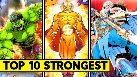 strongest marvel characters|top 10 strongest superheroes marvel.